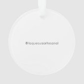 Fromage Queso Lait cru Acrylique Ornement (dos)