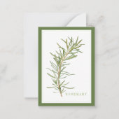 FROMAGE ROSEMAIRE 3.5x2.5 Carte à plat / Vert (Devant)