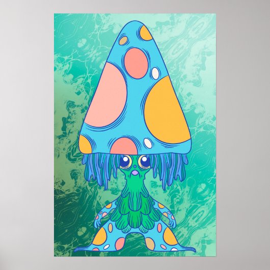Fronspaddestoel Poster (Voorkant)