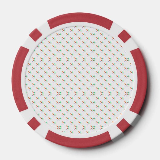 Front and back view of a poker chip  (Achterkant)