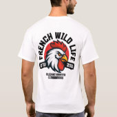 Front & Back-Design - French Wild Life T-shirt (Achterkant)
