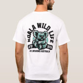 Front & Back Design: Koala Wild Life T-shirt (Achterkant)