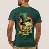 Front / back print Certified Shenanigan Specialist T-shirt (Achterkant)