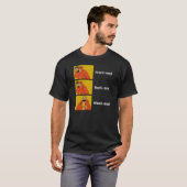 Front-end, Back-end of Week-end software engineer T-shirt (Voorkant volledig)