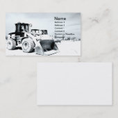 front-end lader visitekaartje (Voorkant / Achterkant)