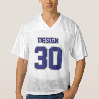 Front NAVY SILVER GRAY WHITE Mannen Football Jerse Heren Football Jersey