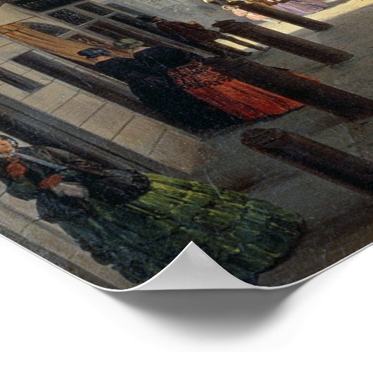 Front of La Scala Theater, 1852 Poster (Hoek)