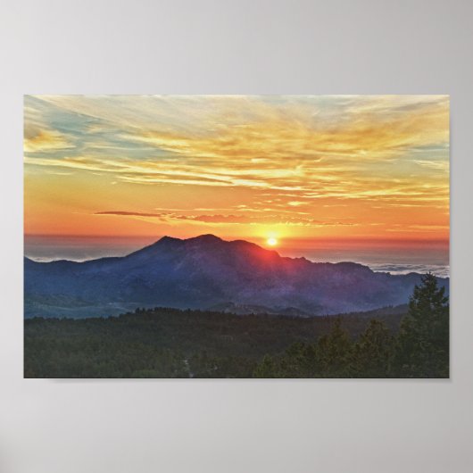 Front Range Sunrise, Colorado Poster (Voorkant)