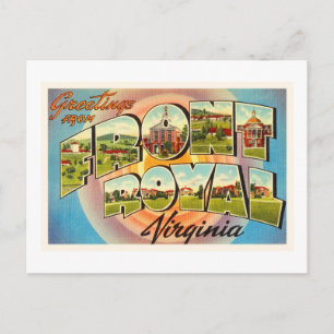 Front Royal Virginia VA Vintage Travel Briefkaart- Briefkaart