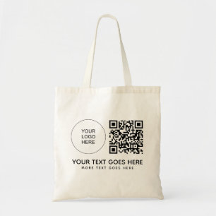 Front Side Print Company Logo QR Code Kruidenier Tote Bag