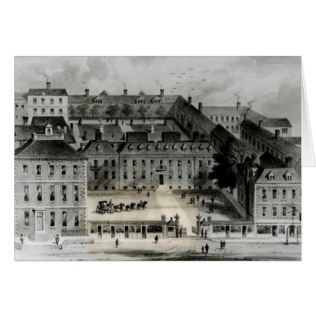 Front sud de Leicester House, vers 1720 (Devant horizontal)