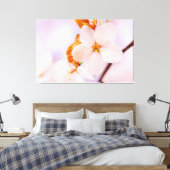 Frontaal Uitzicht van de Sakura-ventilator in het  Canvas Afdruk (Insitu (Slaapkamer))