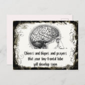 Frontal Lobe Haiku-Briefkaarten Briefkaart (Voorkant / Achterkant)