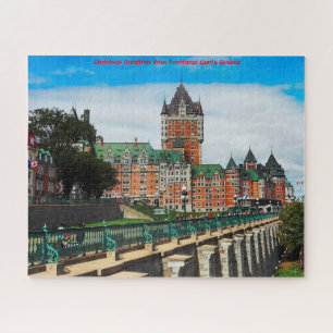 Frontenac Castle Quebec. Jigzaag Puzzle Legpuzzel