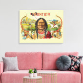 Frontier Cigar Adverteren Canvas Afdruk (Insitu (Woonkamer))