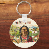 Frontier Cigar Adverteren Sleutelhanger (Voorkant)