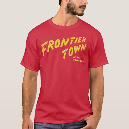 Frontier Town T-Shirt - North Hudson, NY Retro 80s (Voorkant)
