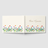 Frontière florale sur livre d'or clair (Complet)