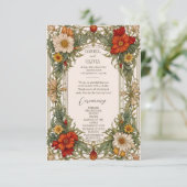 Frontière ornée victorienne avec programmes Fleurs (Debout devant)