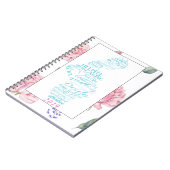 Frontière rose d'aquarelle du carnet | de Doula (Côté gauche)