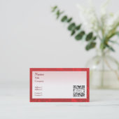 Frontière rouge générique de modèle de carte de (Debout devant)