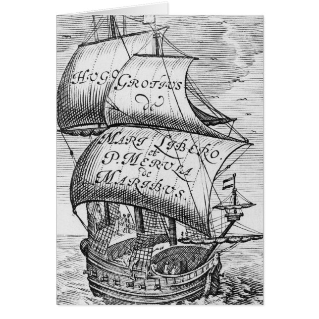 Frontispice à "De Mari Libero", par Hugo Grotius (Devant)