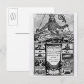 Frontispice door Thomas Hobbes van Malmesbury Briefkaart (Voorkant / Achterkant)