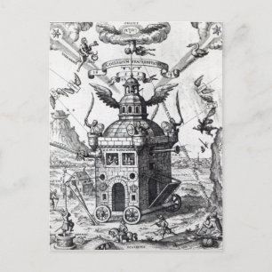 Frontispiece "Collegium Fama Fraternitatis" Briefkaart