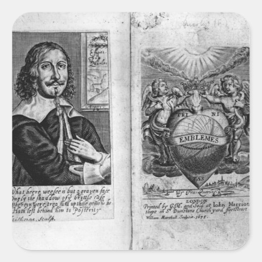 Frontispiece "Emblems" Vierkante Sticker (Voorkant)