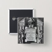 Frontispiece for 'Argenis' van John Barclay Vierkante Button 5,1 Cm (Voorkant /achterkant)