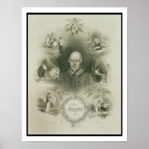 Frontispiece for the "Sonnets" uit "The Complete" Poster