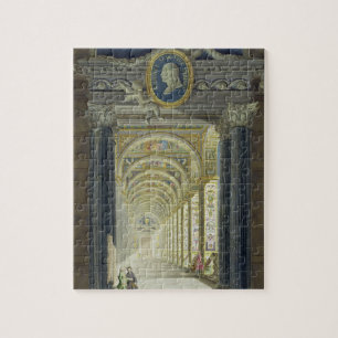 Frontispiece met een medallion-portret van Raphael Legpuzzel