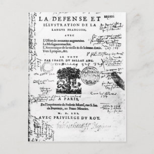 Frontispiece of La Defense et Illustration Briefkaart