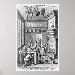 Frontispiece of "The Compleat Houseechtgenote" Poster