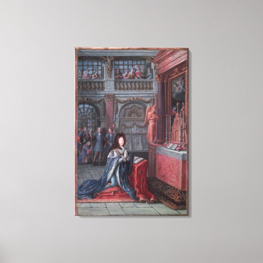 Frontispiece of the Hours of Louis Canvas Afdruk (Voorkant)