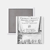 Frontispiece, 'The Utopia of Thomas More' Magneet (Voorkant / Achterkant)