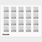 Frontispiece to cook book of Bartolomeo Scappi Vierkante Sticker (Vel)
