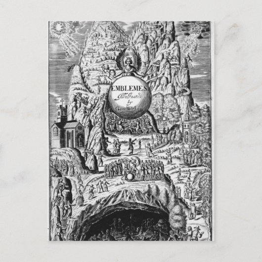 Frontispiece to George Wither's 'Emblems', 1635 Briefkaart (Voorkant)