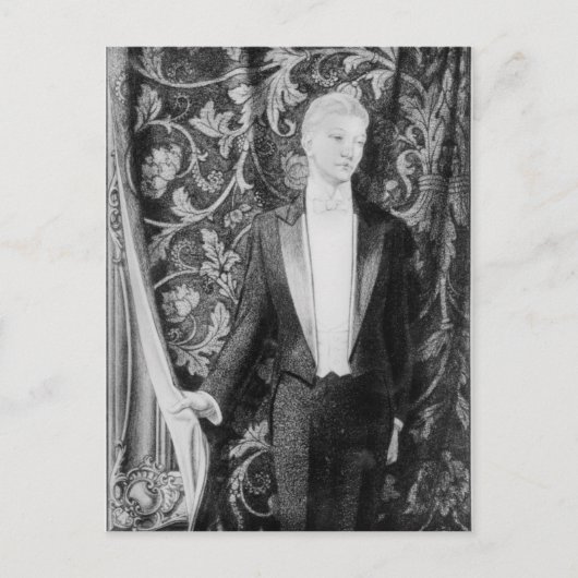 Frontispiece to "The Afbeelding of Dorian Grey" Briefkaart (Voorkant)