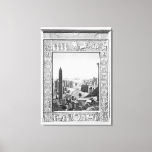 Frontispiece to Volume 1 of the Description of Eg Canvas Afdruk