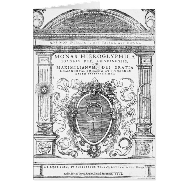 Frontispiece uit 'Monas Hieroglyphica' (Voorkant)