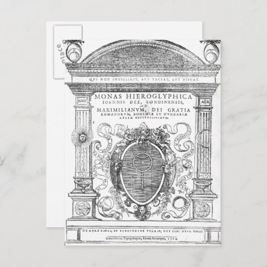 Frontispiece uit 'Monas Hieroglyphica' Briefkaart (Voorkant / Achterkant)