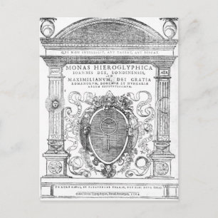 Frontispiece uit 'Monas Hieroglyphica' Briefkaart