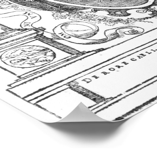 Frontispiece uit 'Monas Hieroglyphica' Poster (Hoek)