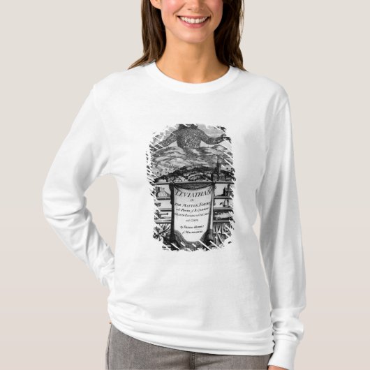 Frontispiece van Thomas Hobbes of Malmesbury T-shirt (Voorkant)