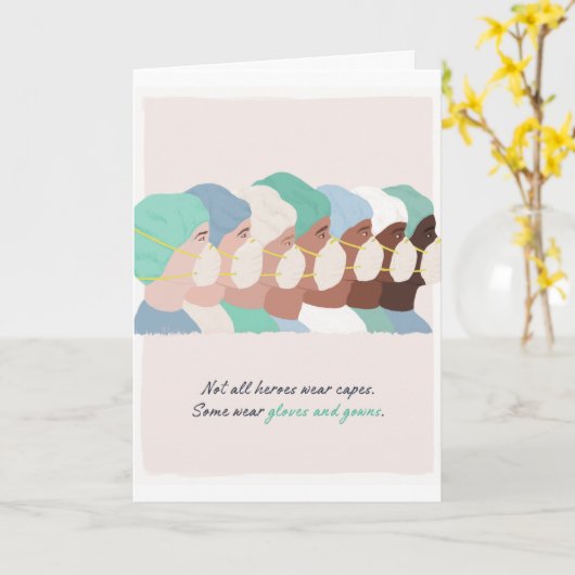 Frontline Hero Hartelijk dank Kaart (Gele Bloem)