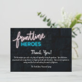 Frontline Heroes Hartelijk dank Bedankkaart (Staand voorkant)
