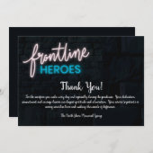 Frontline Heroes Hartelijk dank Bedankkaart (Voorkant / Achterkant)