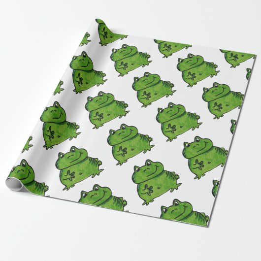 Frosch Frog Cadeaupapier (Uitgerold)