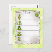 Frösche   briefkaart (Voorkant / Achterkant)